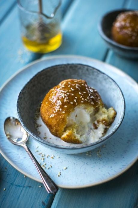 Deep Fried Ice Cream Balls with Honey & Toasted Sesame | DonalSkehan.com, The same magic as a Baked Alaska but with a retro Asian twist. 