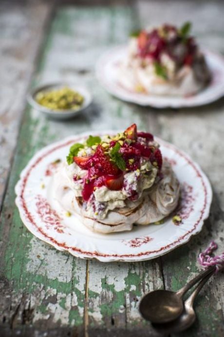 Strawberry, Raspberry and Rose Water Eton Mess | DonalSkehan.com, A fresh twist on a summer classic! 