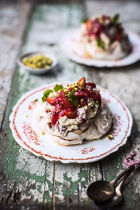 Strawberry, Raspberry and Rose Water Eton Mess | DonalSkehan.com, A fresh twist on a summer classic! 