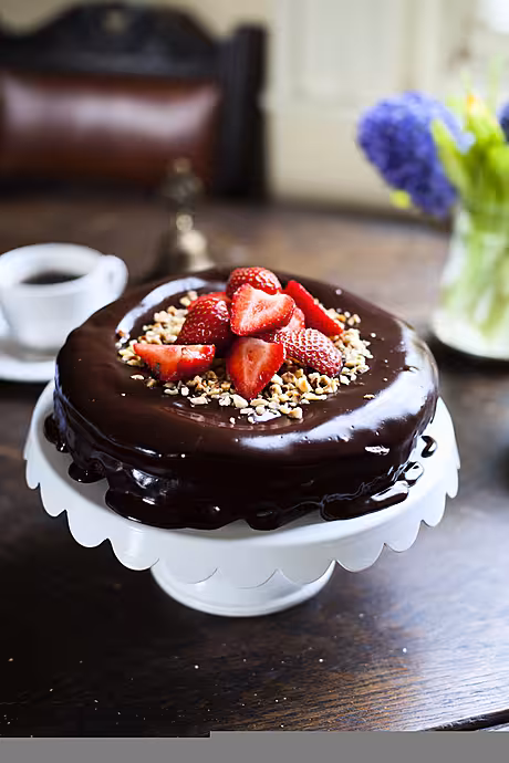 Dark Chocolate Hazelnut Mud Pie | DonalSkehan.com, Perfect way to finish off a dinner party. 