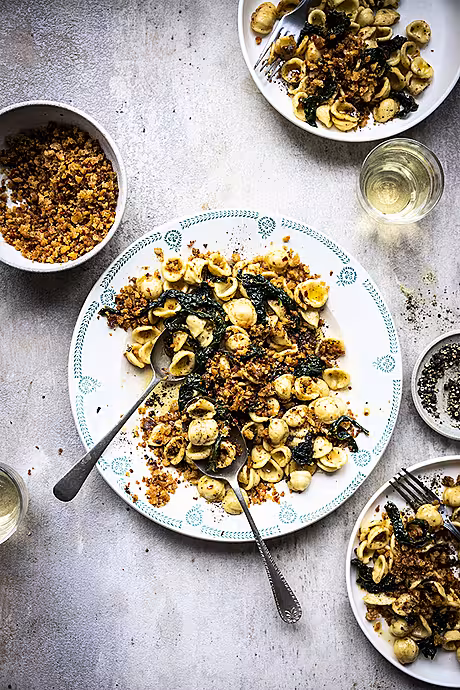 Orecchiette with Kale and Spicy Pangratto | DonalSkehan.com
