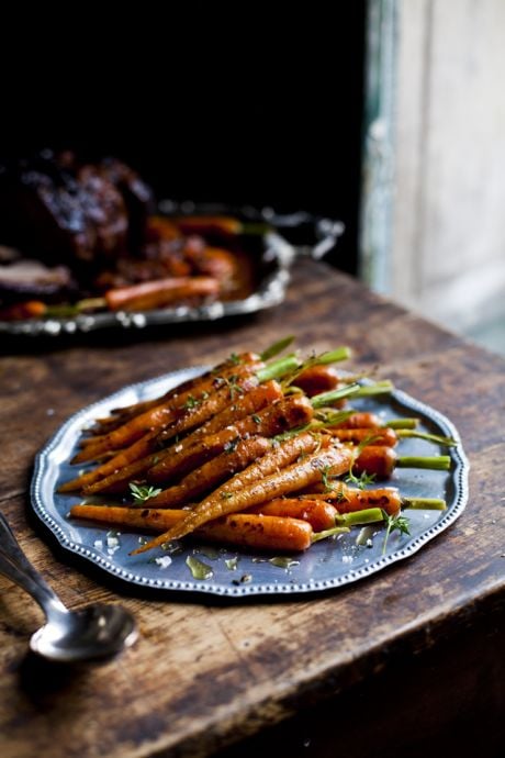 Honey Glazed Carrots | DonalSkehan.com, A perfect side dish with a traditional roast.