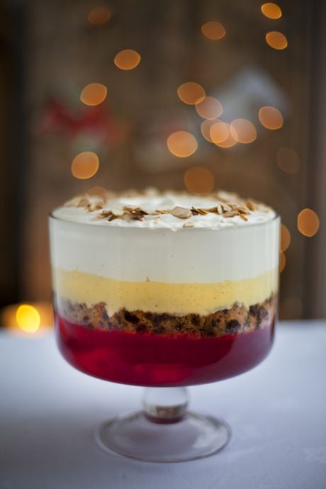 Mega Christmas Cake Trifle | DonalSkehan.com, A real show-stopper on the christmas table. 