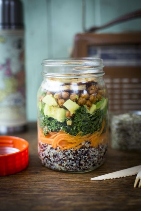 Healthy Jar Salad | DonalSkehan.com, Great for lunch on the go!