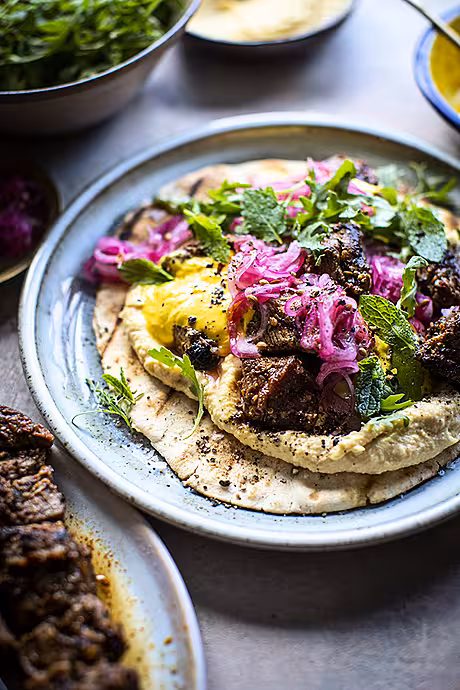 Spiced Lamb Flatbreads | DonalSkehan.com