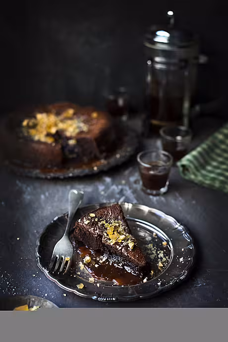 Salted Peanut Caramel Mud Pie | DonalSkehan.com, Decadently delicious dessert for a special occasion! 