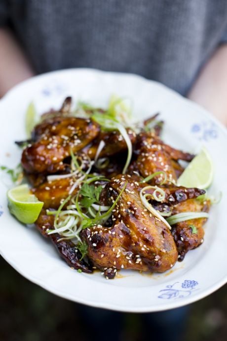 Sriracha Baked Chicken Wings | DonalSkehan.com, Perfect for summer BBQs or as a snack.