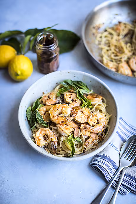 Spicy Prawn Aglio E Olio | DonalSkehan.com