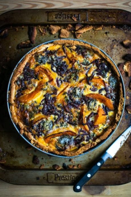 Roast Squash, Blue Cheese & Thyme Tart | DonalSkehan.com, Perfect autumn recipe utilising seasonal ingredients. 