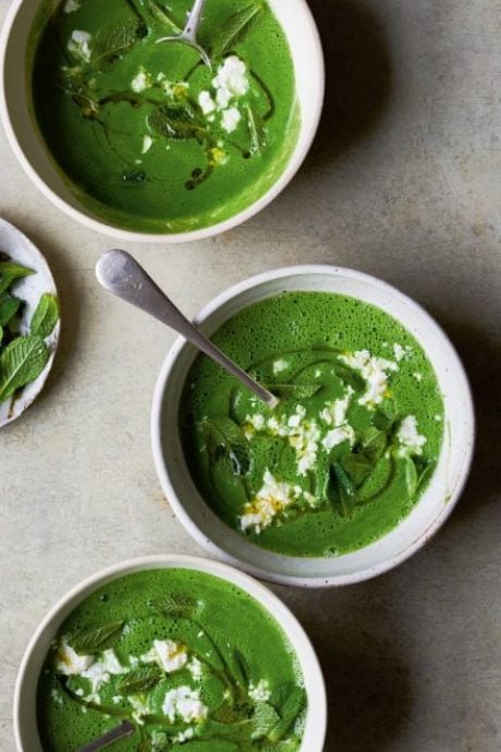 Super Green Spinach, Pea & Mint Soup | DonalSkehan.com