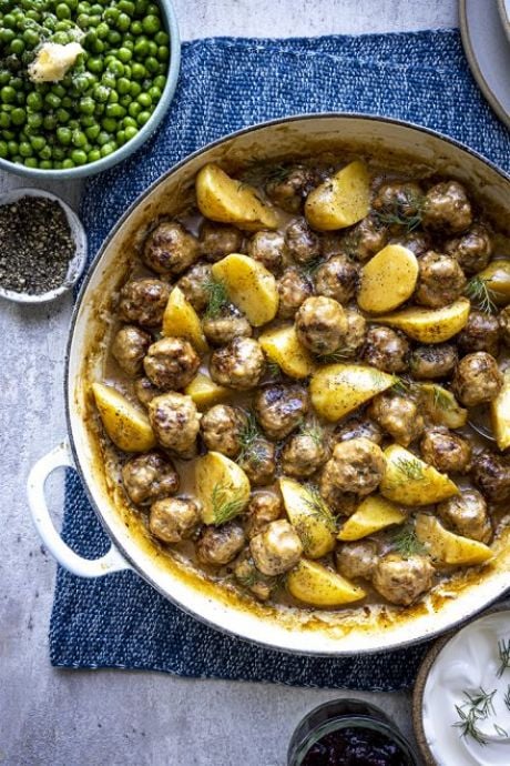 Swedish Meatball & Potato Casserole | DonalSkehan.com