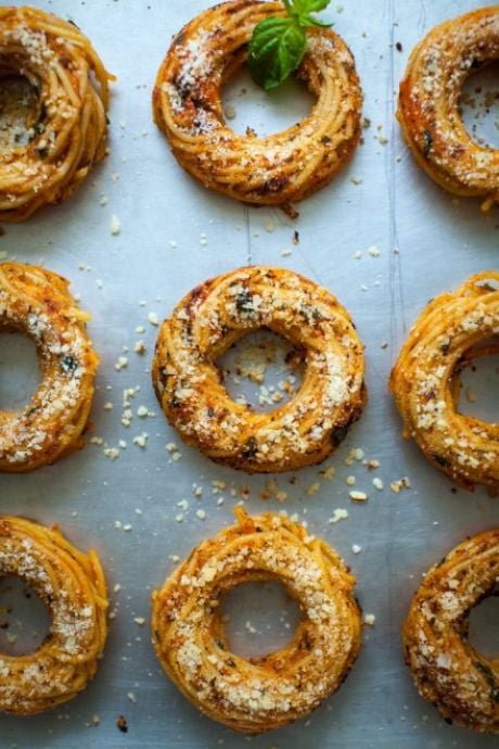 Pasta Donuts | DonalSkehan.com, Kids (and adults) will go crazy for these fun pasta donuts! 