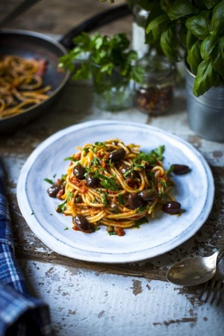 Pasta Puttanesca | DonalSkehan.com, A satisfyingly savoury dish that's bound to come in handy when the cupboards are bare and time is short.