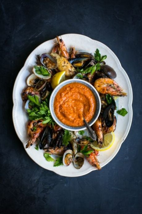BBQ Seafood platter with Piri Piri Sauce | DonalSkehan.com, Simple, fresh flavours that work perfectly on the BBQ