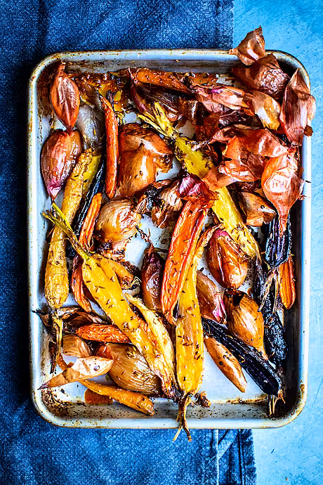 Roast Shallots & Carrots with Cumin Seeds | DonalSkehan.com