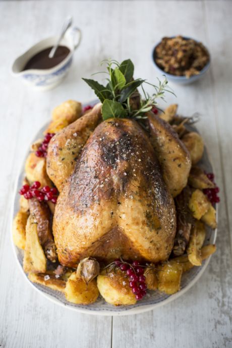 Roast Turkey with Orange & Thyme Butter & Festive Stuffing | DonalSkehan.com, The star of the show. Bursting with festive flavours!