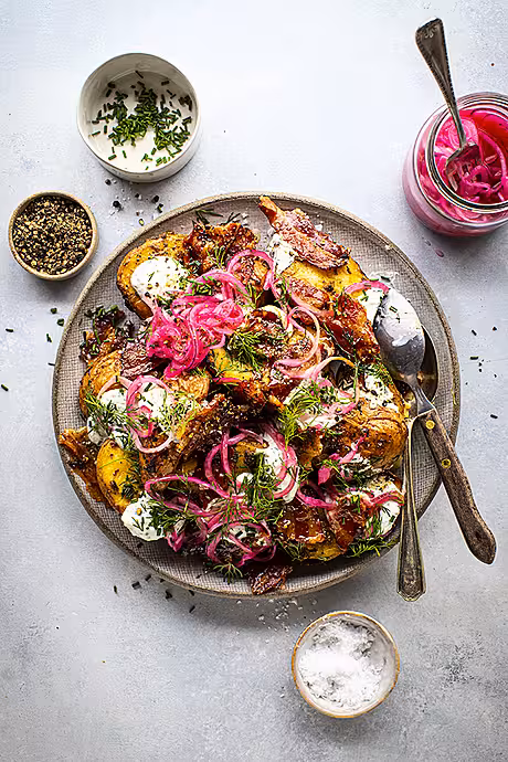 Roast Potato & Crispy Bacon Salad | DonalSkehan.com