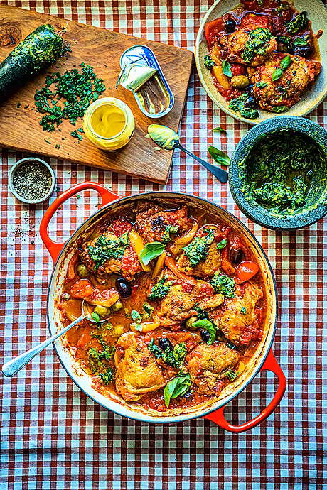 Roman Chicken with Salsa Verde | DonalSkehan.com