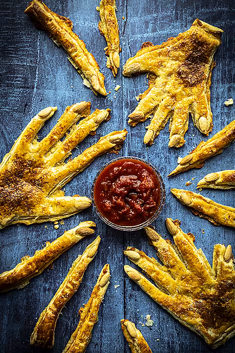 Cheesy Witches Fingers with Spicy Dip | DonalSkehan.com