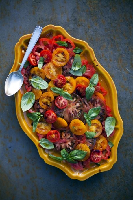 Salade De Tomates- Tomato & Basil Salad | DonalSkehan.com, Simple summer flavours. 