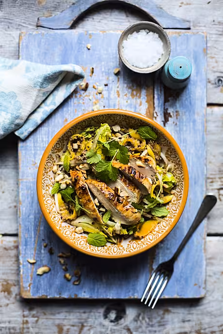 Tequila Chicken Salad | DonalSkehan.com, A chicken salad recipe with a naughty secret!