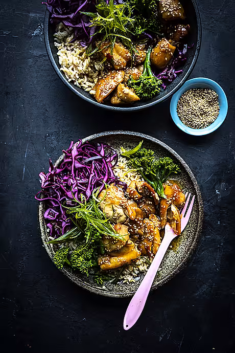 Teriyaki Chicken Bowls | DonalSkehan.com
