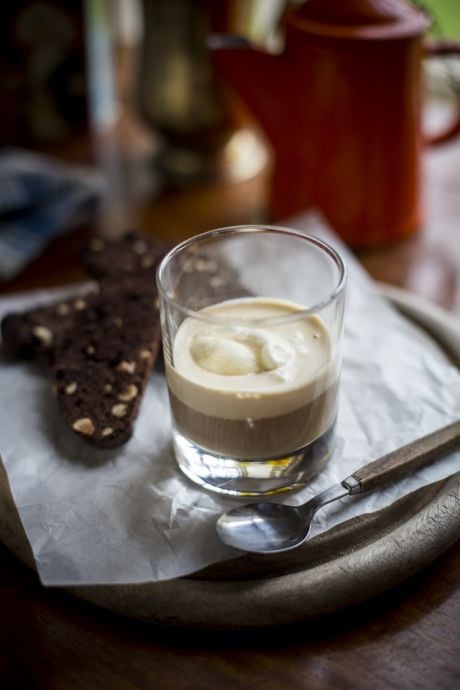 Affogato al Caffe with Dark Chocolate & Hazelnut Biscotti | DonalSkehan.com, Italian inspired dessert. 