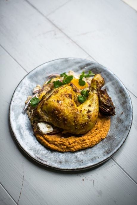 Turmeric & Ginger Spatchcocked Chicken | DonalSkehan.com, Spice up your traditional Sunday roast!