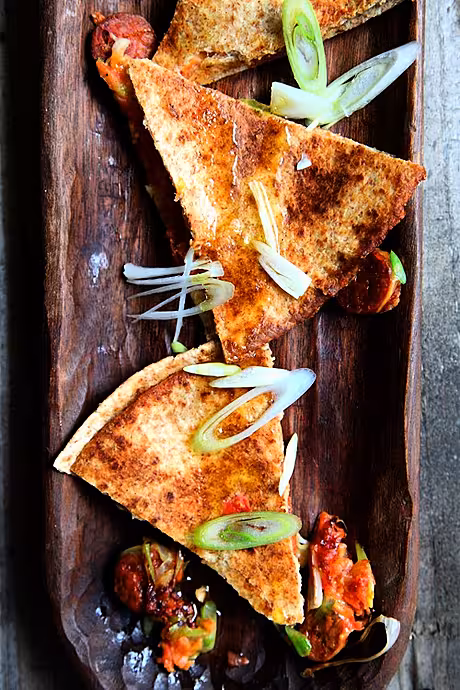 Chorizo and Spring Onion Quesadillas | DonalSkehan.com, Perfect summer lunch or weekend snack!