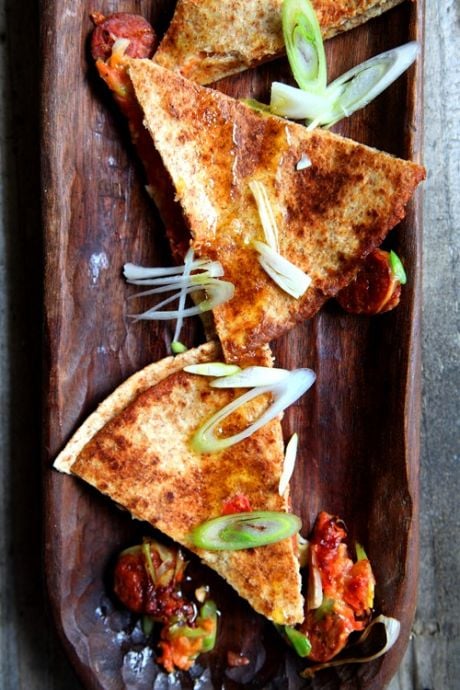 Chorizo and Spring Onion Quesadillas | DonalSkehan.com, Perfect summer lunch or weekend snack!