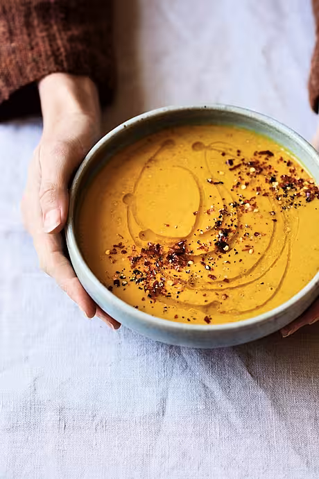 Chilli, Coconut, Sweet Potato & Split Pea Soup | DonalSkehan.com