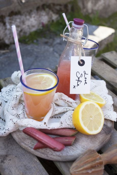 Sofie’s Rhubarb & Lemon Cordial | DonalSkehan.com, Perfect for hot summer days.
