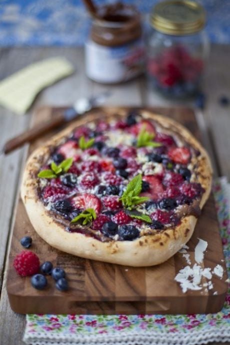 Summer Berry Sweet Pizza | DonalSkehan.com, The perfect way to end a summer BBQ! 