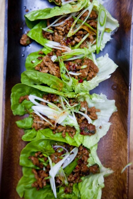 Asian Pork Lettuce Cups | DonalSkehan.com, Delicious starter or lunch!