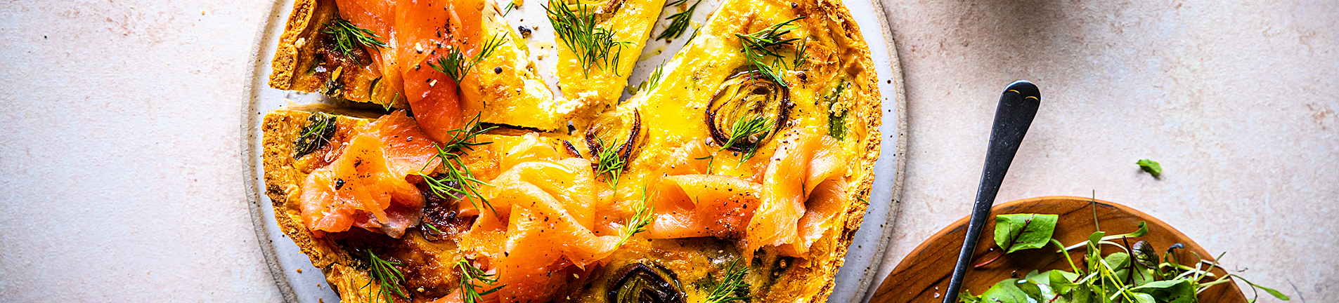 Cover - Asparagus, Leek & Gruyère Quiche with Smoked Salmon