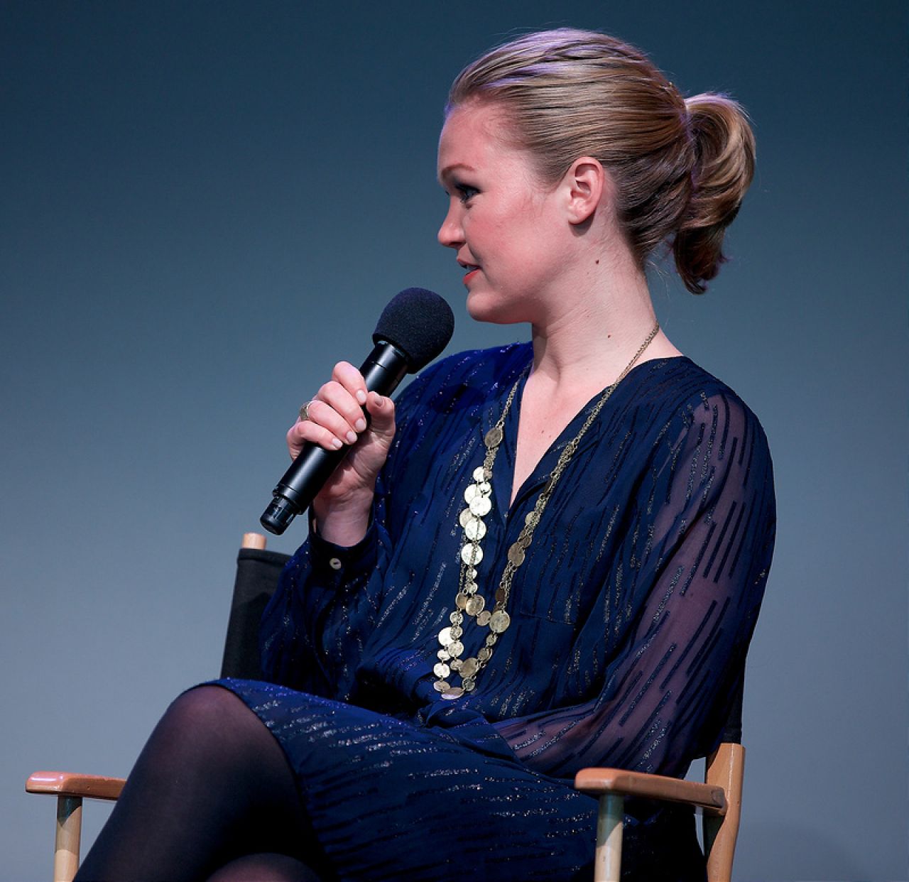 Actress Julia Stiles attends a press conference Entertainment.ie