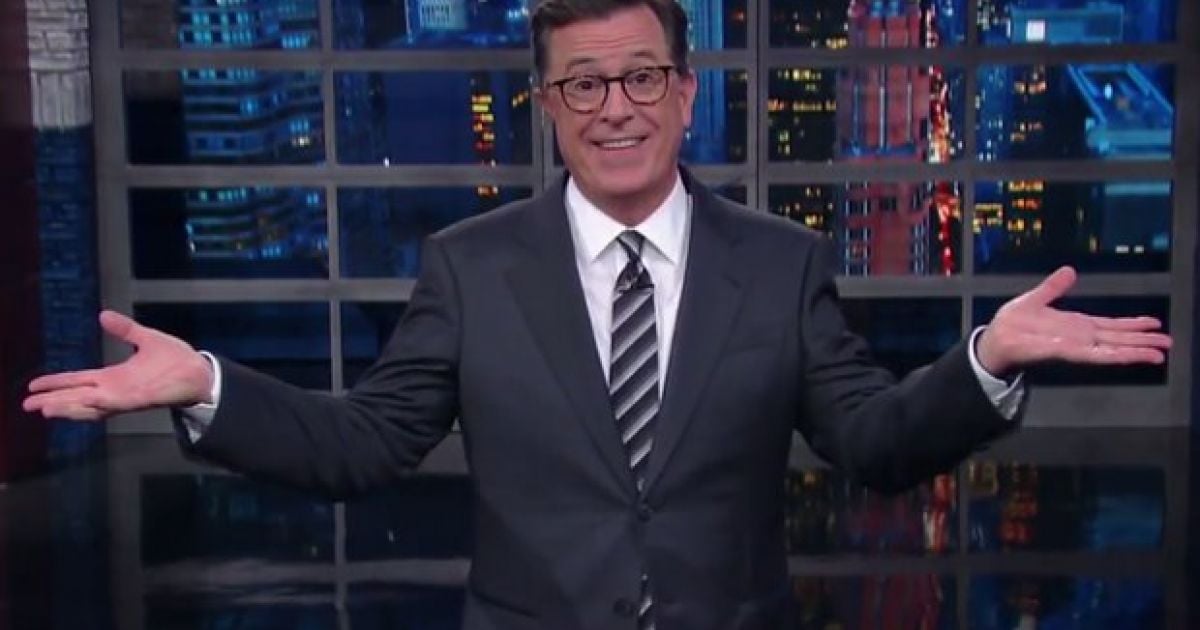Watch Stephen Colbert Monologue Last Night Was Rewritten In 30 Minutes And Is Pure Anti Trump Fire 