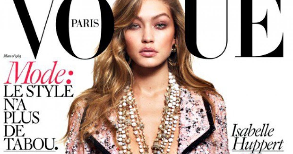 Pic Gigi Hadid Poses For Vogue Paris In Nowt But Her