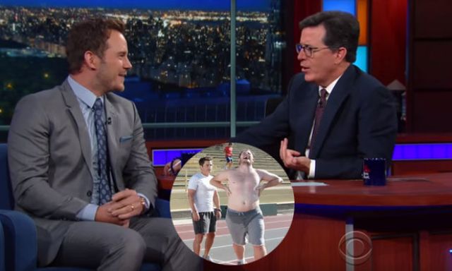 Watch Stephen Colbert Misses Fat Chris Pratt And So Does Anna Faris