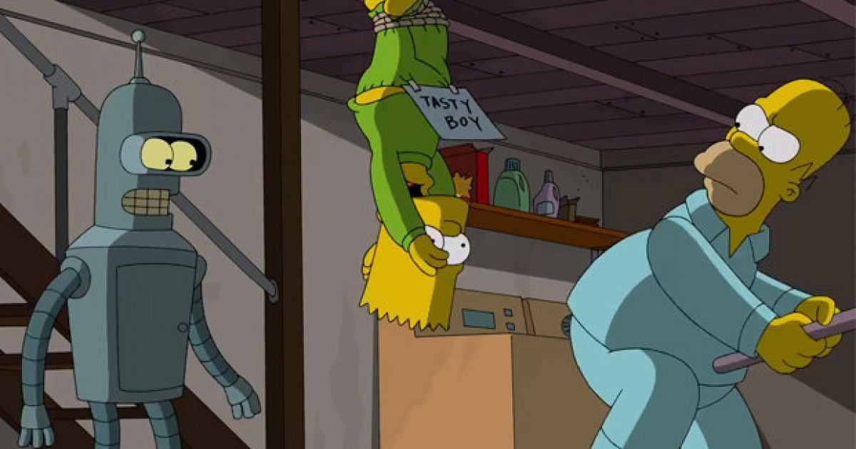 Watch Here S The First Clip From The Simpsons Futurama Crossover Episode