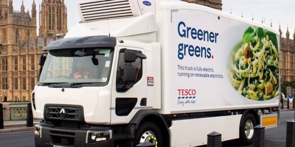 Tesco UK Launches Electric Lorry For City Centre Deliveries