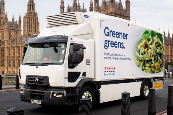 Tesco UK Launches Electric Lorry For City Centre Deliveries