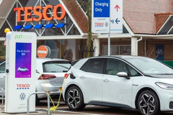 Tesco Reaches Target Of 600 Stores With Electric Vehicle Charging Points