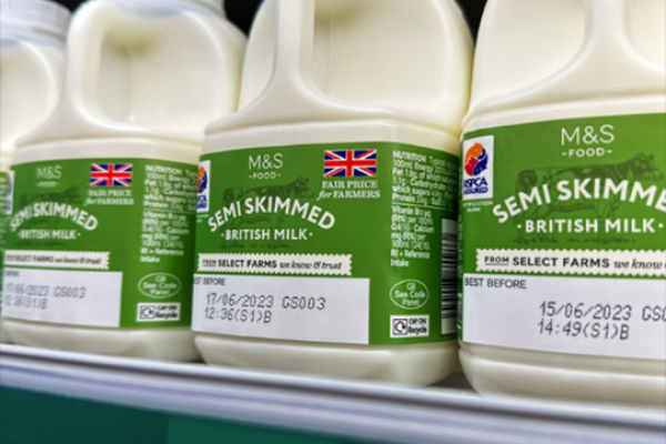 M&S Removes Use By Dates On RSPCA Assured Fresh Milk