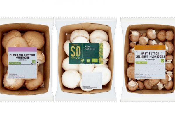 Sainsbury’s Rolls Out Cardboard Punnets For Own-Brand Mushrooms