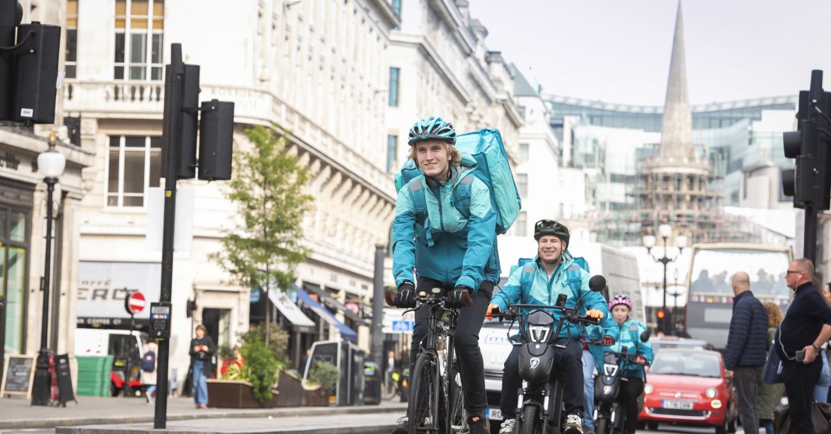 Deliveroo reports first-half profit and positive cash flow