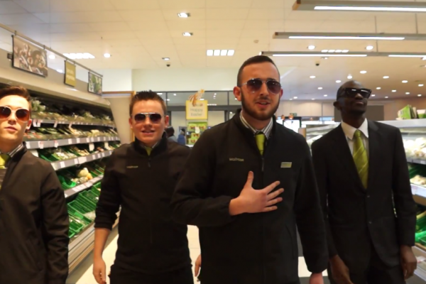 Waitrose Staff 'Uptown Funk' Down The Aisles