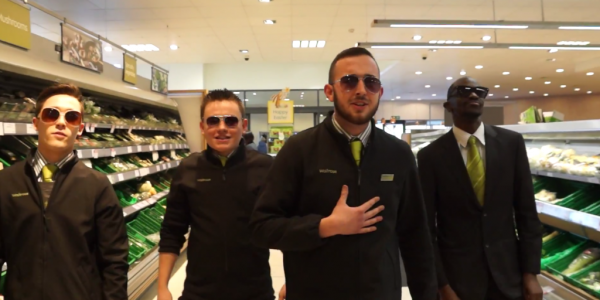 Waitrose Staff 'Uptown Funk' Down The Aisles