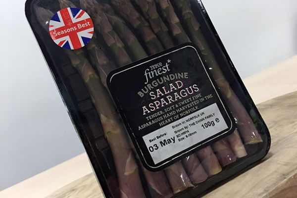 Tesco Introduces New Variety Of Purple Asparagus