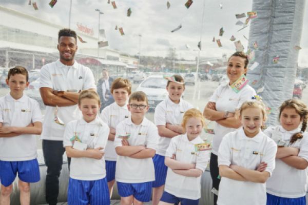 England Footballers Participate In Sainsbury's Active Kids Event